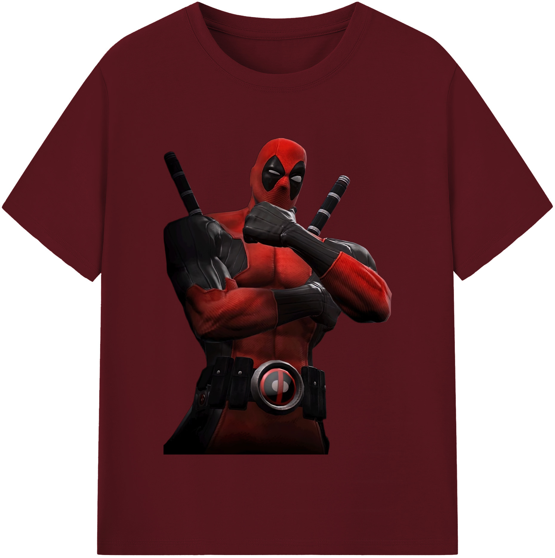 （画像用） Deadpool デッドプール 綿100％半袖Tシャツ（フロントプリント）